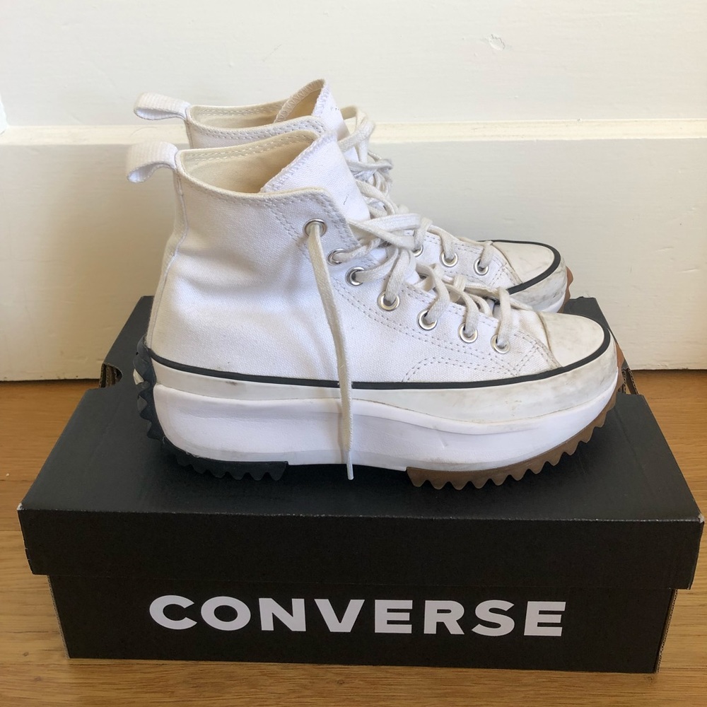 Converse White Run Star Hike High Tops 7